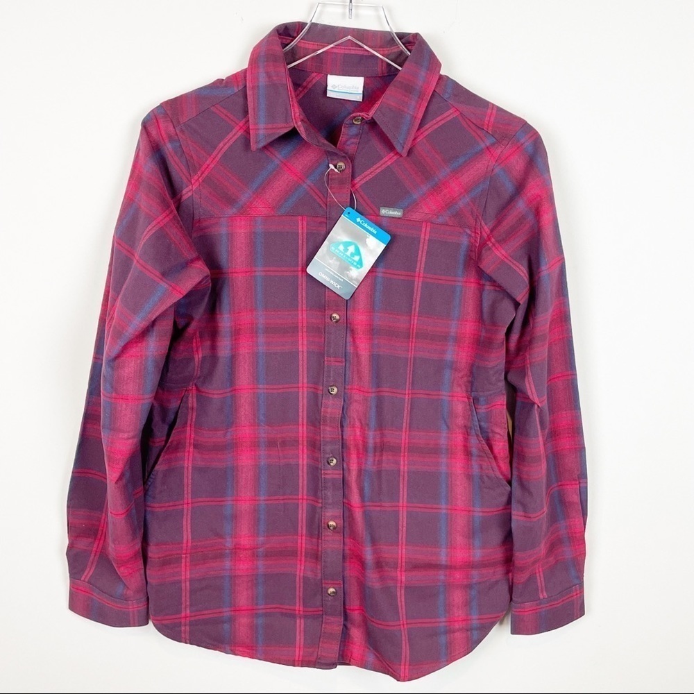 NEW Columbia Plaid Flannel Shirt Size S